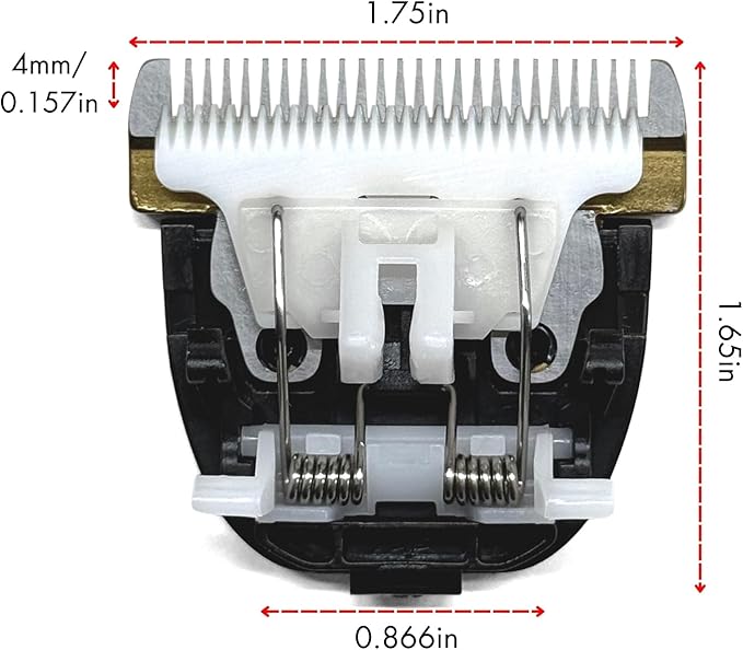 IWEEL Replacement Titanium Blade with Moving Ceramic Blade for IW2691A Cordless Dog Clippers, Cat Shaver and Low Noise Water Proof Electric Dog Trimmer Pet Grooming Kit