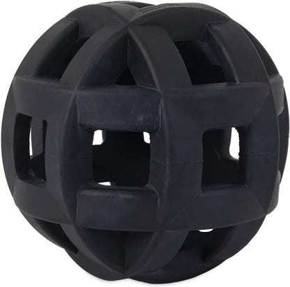 JW Pet Hol-ee Roller Extreme Dog Toy Puzzle Ball, Natural Rubber, Medium (4.5 Inch Diameter), Colors May Vary