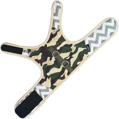 Cat Harness and Leash Set for Walking Escape Proof, Adjustable Cat Vest Harness, Padded Stylish Cat Walking Jackets, Camo Green, Small