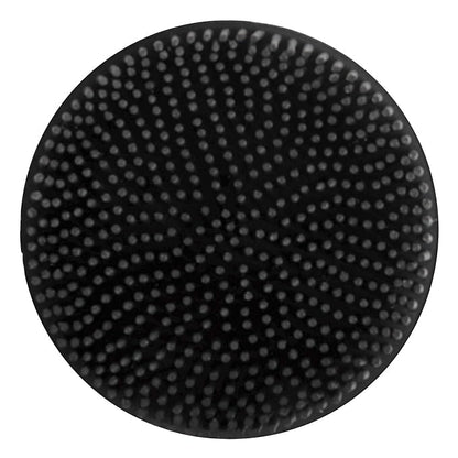 Jeffers Face & Finishing Brush for Dogs, Cats, Horses – Soft Rubber Grooming Tool for Face, Ears, Fur, Coat, Bath, Shedding, Deshedding, Pet Brush for Sensitive Areas, Small Compact Size - Black