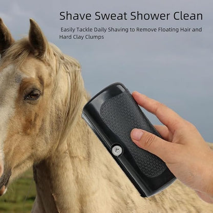Deshedding Dog Brush, Pet Grooming for Dogs, Cats & Horses, Groom Brush Pro for Shedding & Knots - Ergonomic Dog Groomer for Matted Hair, Loose Hair (1PCS)