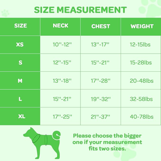 FURRYFECTION Plaid Dog Harness for Small Dogs, Reflective No Pull Adjustable Pet Vest with Front Clip, Leash, Easy Control Handle and Seat Belt, Green, S