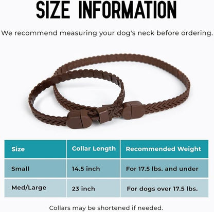 Hip + Joint Mobility Collar for Dogs with Glucosamine, Chondroitin, MSM, and More | Convenient & Easy | 30 Days of Continuous Support | Water Resistant (Med/Large)