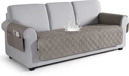 VANSOFY Couch Cover, Waterproof Sofa Covers Washable Slipcover Furniture Protector Couch Seat Covers Non-Slip Couch Cover for Dogs, Pets(Sofa, Khaki)