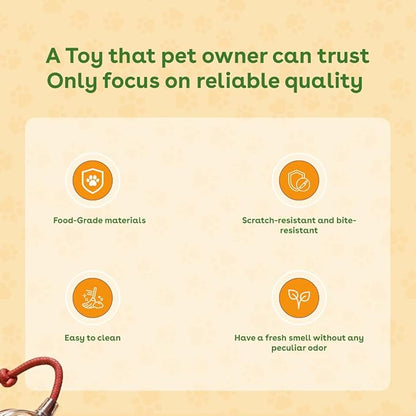 Interactive Cat Toy Ball, Automatic Intercative Cat Toys for Indoor Cats, The 3rd Generation Agile Moving Cat Ball with Elastic Mesh Tail, Toys for Indoor Adult Cats, Motion Activated (Green)