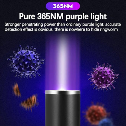 2 Pcs Cat Toys Laser Pointer Purple Light Interactive for Indoor Red Light for Dogs Pet Red Dot Remote Control Teaching USB Rechargeable Flashlight(2 Pcs Pack)