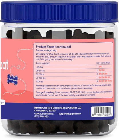 PupGrade Skin & Coat Soft Chew Supplement for Dogs – Supports Healthy Skin, Coat, and Immune Function - Rich in Natural Fish Oil, Omega Fatty Acids, and Vitamins – 180 Soft Chews