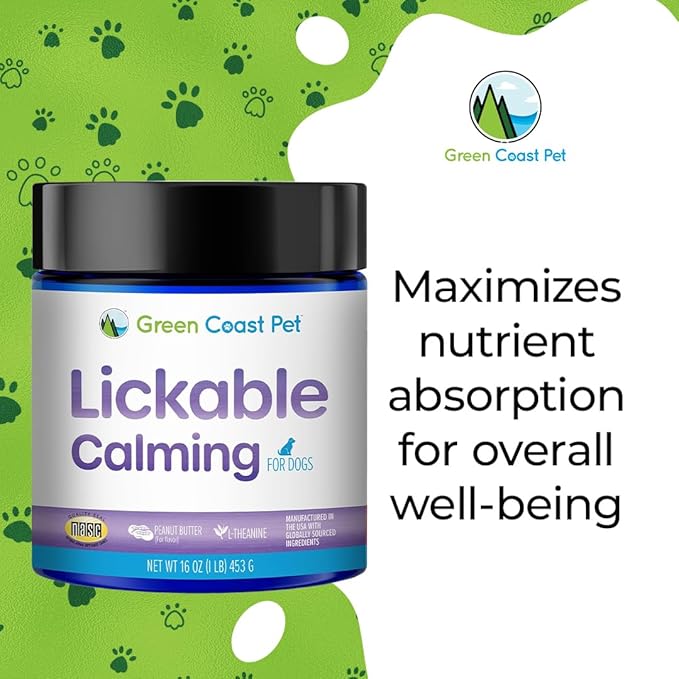 Lickable Actives (Calming) Supplement for Dogs, 16 oz | Made in USA | 30 Day Supply