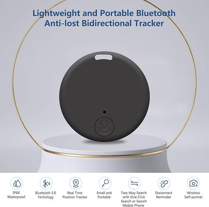 Aircawin Mini GPS Tracker, Key Item Finder Locator,No Monthly Fee App for iOS/Android 2023 Latest,Portable Anti-Lost Bluetooth Tag Item Tracker for Luggages/Kids/Pets/Phone/Wallet/Bag-2Pcs-Black+White