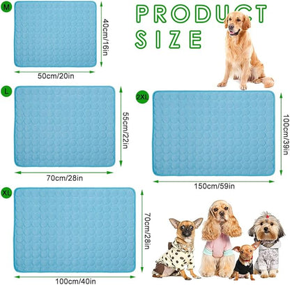 Self-Cooling Mat for Dogs Cats, Summer Pet Cooling Pad Washable Dog Cooling Blanket for Indoor & Outdoor