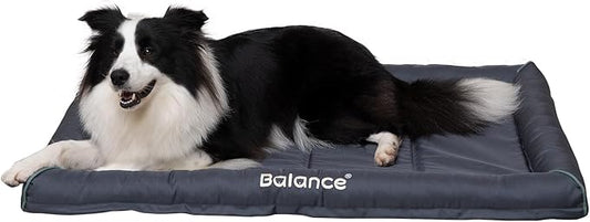 BALANCE Oxford Dog Bed for Large Dogs, Waterproof Dogs Crates Pad Outdoor Dog Crate Mat, Wipe Clean & Easy Rinse, 36 inch