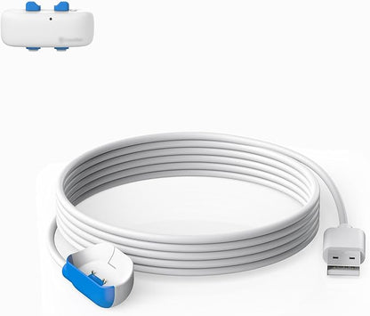 USB Charging Cable Compatible with Tractive GPS Pet Tracker Location Smart Activity for Dogs Replacement Magnetic Charger Base (New White)