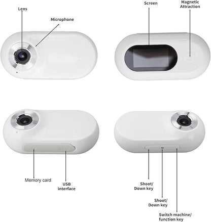 1080P Dog Collar Camera, Wireless Pet Camera with 0.96 inch LCD Display, 170° Wide Angle, USB Rechargeable for Dogs Cats