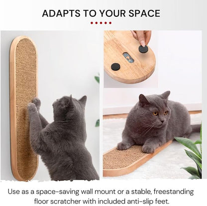 7 Ruby Road Wall Mounted Cat Scratcher - Indoor Vertical Scratching Board for Cats - Scratch Pad Post - Wall Furniture