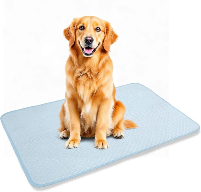Dog Cooling Mat, Durable Machine Washable Pets Cool Pad, X-Large, Blue
