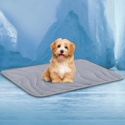 Cozyide Dog Cooling Mat, Medium Cooling Mat for Dogs, Reversible Pad for Pet, 28" L x 22" W, Dark Grey