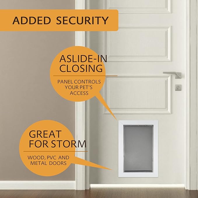 AMZOO Medium Replacement Dog Door Flap Compatible with PetSafe Measures 8 1/8” x 12 7/8” PAC 11-11038（2 Packs）