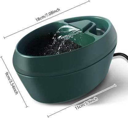 MYGIIKAKA Reptile Drinking Water Fountain Chameleon Accessories Automatic Circulation System with Trough, Bearded Dragon Cage Accessories Reptiles Habitat Waterfall for Snake/Lizard/Chameleon/Turtle