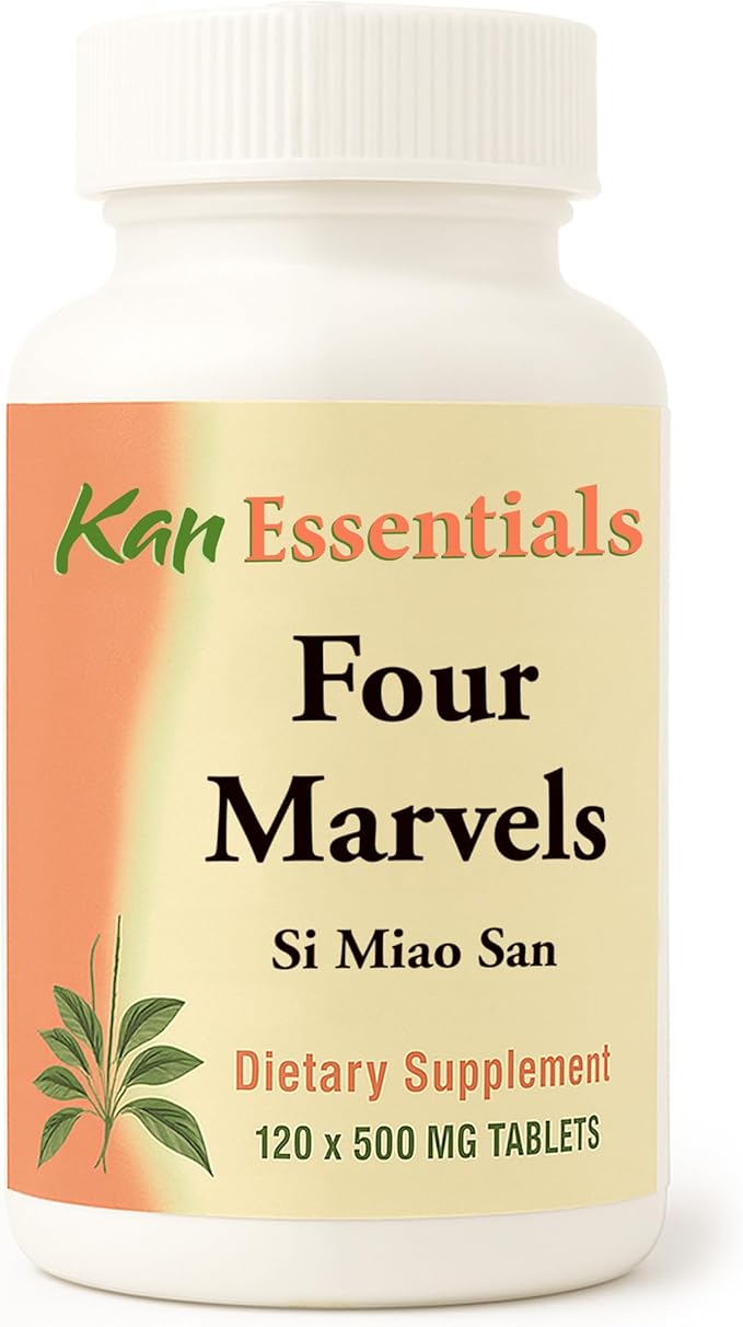 Kan Herb Company Four Marvels – Traditional Chinese Herbal Blend for Dogs and Cats to Support Digestive Clarity, Fluid Balance, and Overall Wellness, Herbal Supplement Tablets for Pets, 120 Tablets