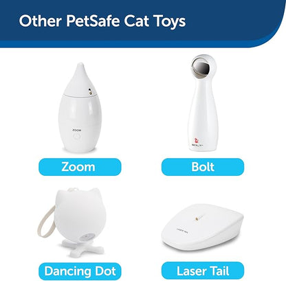 PetSafe SlimCat Interactive Feeder - Combines Play with Mealtime - Adjustable Portions - BPA-Free Plastic - Slow Feeder for Digestion - Lightweight, Dishwasher-Safe Toy - Green
