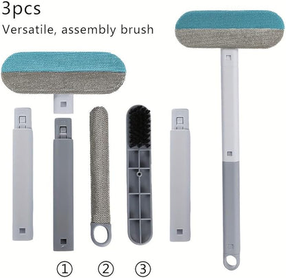 Pet Hair Remover, 4-in-1 Reusable Dog & Cat Hair Removal Tool – Extra Long Handle (23.4"), 2-Pack (Value Pack), Effective Lint Brush for Furniture, Couch, Carpet, Car Seats & Window Screens