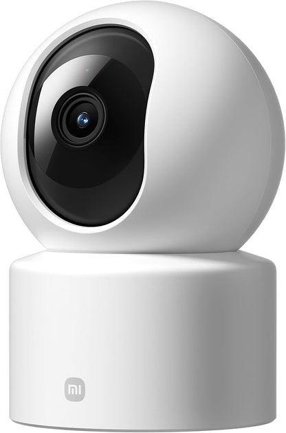 XIAOMI Smart Camera C201, 1080p Indoor Security Camera with Physical Lens Shielding, 360° Panoramic View, AI Human & Pet Detection, Full-Color Night Vision, Wi-Fi 6, Works with Google Assistant, 1pack