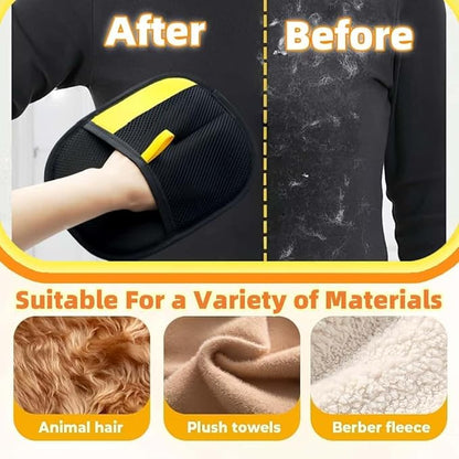 Pet Removal Gloves for Dogs & Cats, Upgrade Reusable Pet Hair Remover Gloves (3pcs)