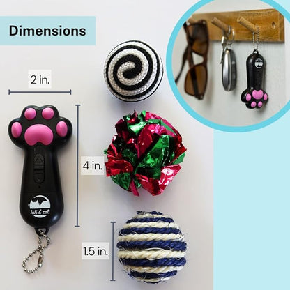 Luli & Cat USB-Rechargeable Laser Toy | Multi-Function Interactive Pointer | Cat Toy Gift Set
