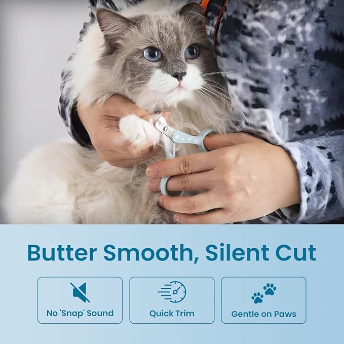 Necoichi Purrcision Feline Nail Clippers | Lever Principle Cat Nail Clipper | Butter-Smooth Cuts | Seki, Gifu Swordsmith Craftsmanship | Stainless Steel Cat Claw Trimmer for Indoor Cats (Mint)
