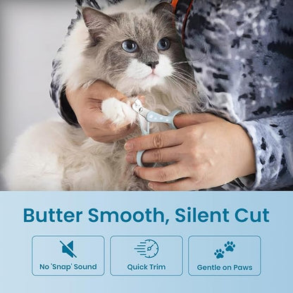 Necoichi Purrcision Feline Nail Clippers | Lever Principle Cat Nail Clipper | Butter-Smooth Cuts | Seki, Gifu Swordsmith Craftsmanship | Stainless Steel Cat Claw Trimmer for Indoor Cats (Mint)