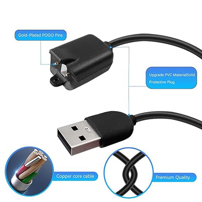 RUKUHOT Portable Wireless Magnetic Charger Cable Compatible with Tractive GPS Tracker, 1.65 Feet USB Charging Cord fit for Tractive GPS Pet Tracker for Dogs/Cats