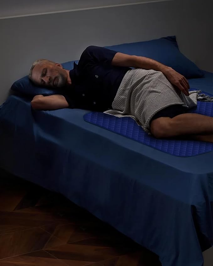 Washable Waterproof Bed Pads 36x52 Inch (4 Pack), Extra Large for Incontinence, Bed Wetting, and Pet Protection, Navy Blue Ideal for Elderly, Adults, Kids and Pets