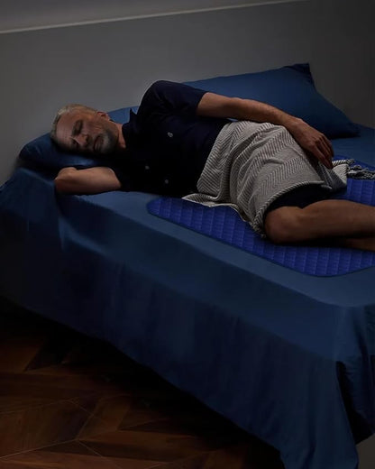 Washable Waterproof Bed Pads 36x52 Inch (4 Pack), Extra Large for Incontinence, Bed Wetting, and Pet Protection, Navy Blue Ideal for Elderly, Adults, Kids and Pets