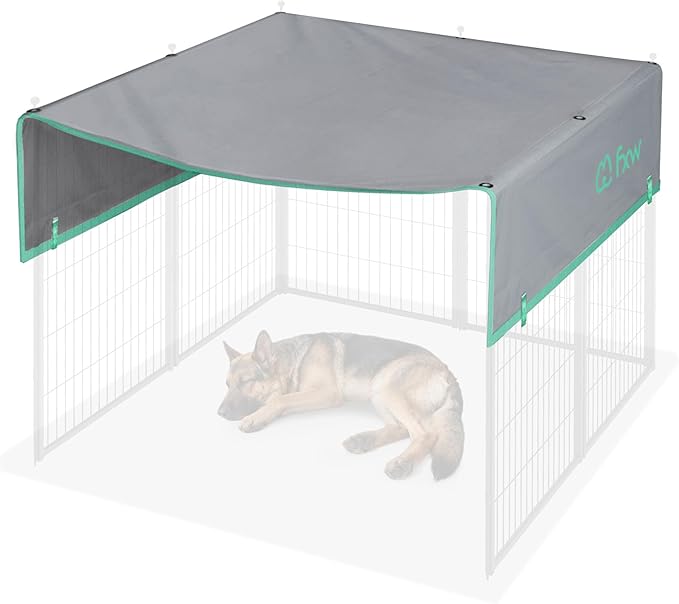 FXW Sun Shade Specialized for FXW Dog Playpen (Not Suitable for Other Brands), Fits for 45" H Rollick/Instant Dog Playpen│Patent Pending (Playpen not Included)