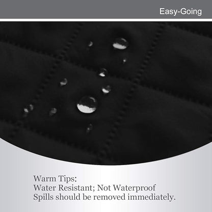 Easy-Going Reversible Oversized Couch Cover for 3 Cushion Couch Sofa Cover for Dogs Water Resistant Furniture Protector Cover with Foam Sticks for Pet Cat (Oversized Sofa, Black/Black)