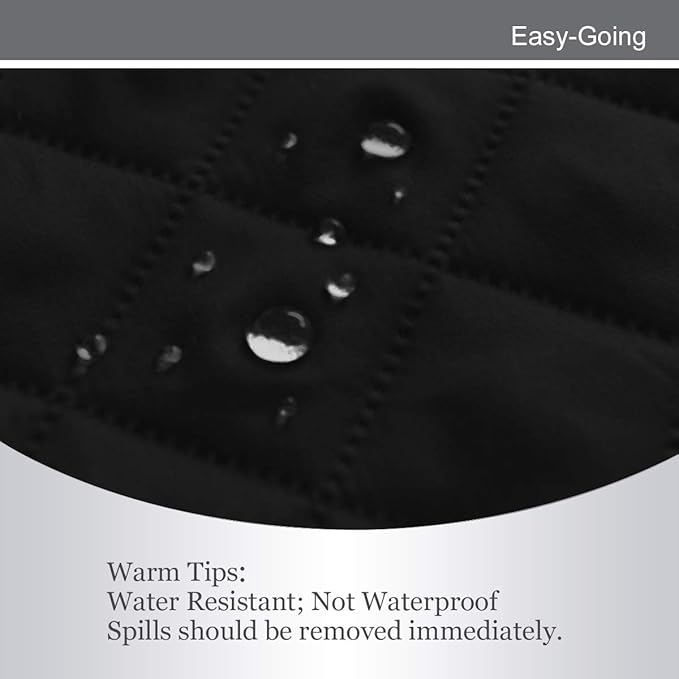 Easy-Going 4 Seater Sofa Slipcover Reversible Sofa Cover Water Resistant Couch Cover with Foam Sticks Elastic Straps Furniture Protector for Pets Children Dog Cat (XX-Large, Black/Black)