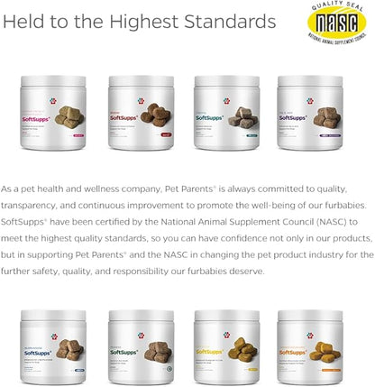 Pet Parents® Multifunctional SoftSupps® 5-in-1 Health Supplement for Dogs, Joint Mobility Support, Glucosamine Chondroitin MSM, CoQ10, Omega 3 Fish Oil, Probiotics, Immune & Gut Support, 90 Ct