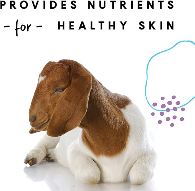 Manna Pro Goat & Skin Supplement, Supports Healthy Skin, Shiny Coat & Overall Wellness, Goat Feed Supplement w/Essential Vitamins & Minerals, for Strong Hooves & Immune Health, 4 lbs