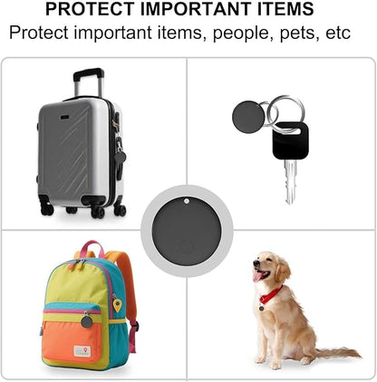 Android GPS Tracker for Vehicles, Hidden Tracking Device for Vehicles, Car Tracker No Subscription Work with Find My, Smart Tag with Audio for Kids, Key, Dogs, Luggage, Bag (Android-4 Pack)