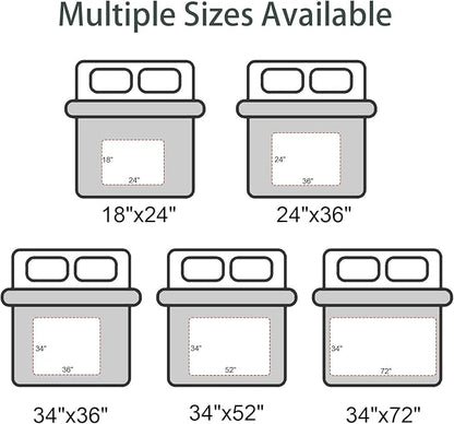 Washable Underpads, 34x52 Inch reusable bed underpads - Heavy Duty Incontinence Bed Pads for Adults, Kids, Elderly, and Dogs, Gray Mattress Pad for Bedwetting