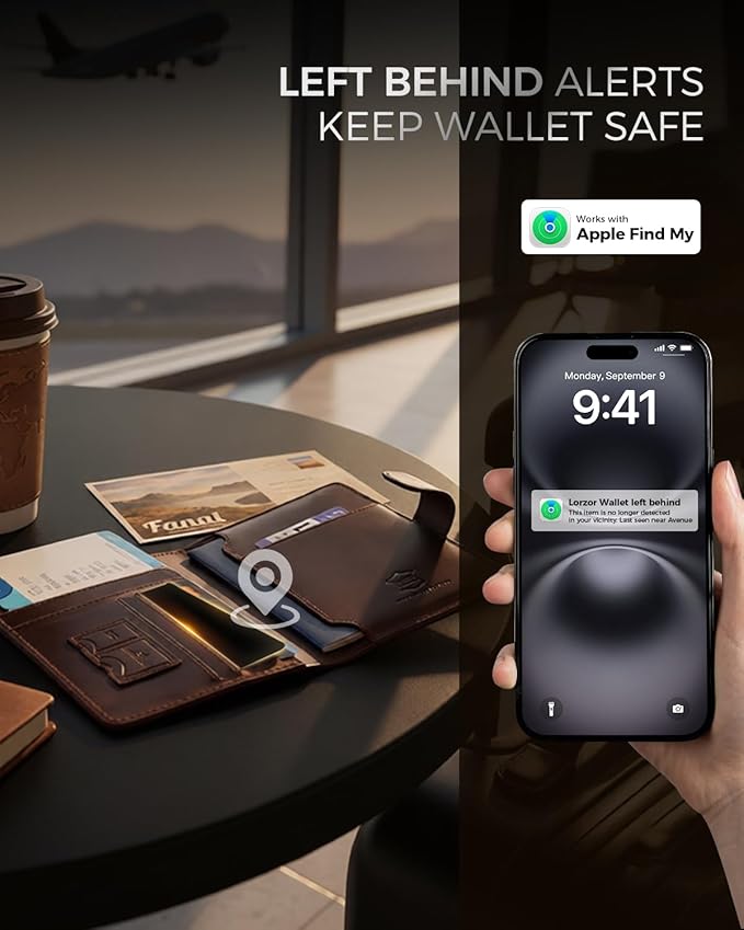 Wallet Tracker Card (iOS Only) Apple MFi Certified Slim Tracking Card, Rechargeable Bluetooth AirTag Smart Card for Apple Find My, GPS Item Finder IP68 Waterproof Locator for Keys, Pets, Luggage