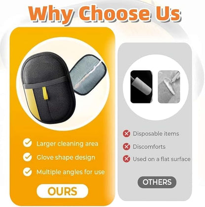 Pet Removal Gloves for Dogs & Cats, Upgrade Reusable Pet Hair Remover Gloves (3pcs)