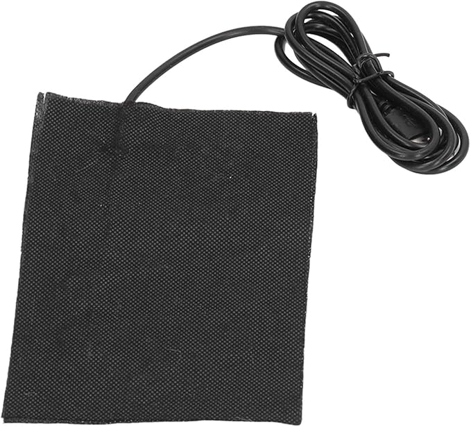 Hyuduo Carbon Fiber Heating Pad, 10 x 15cm, DC 5V USB Powered, 60℃ Constant Temperature, Quick Heat for Pet Bed, Chair Cushion, Clothing