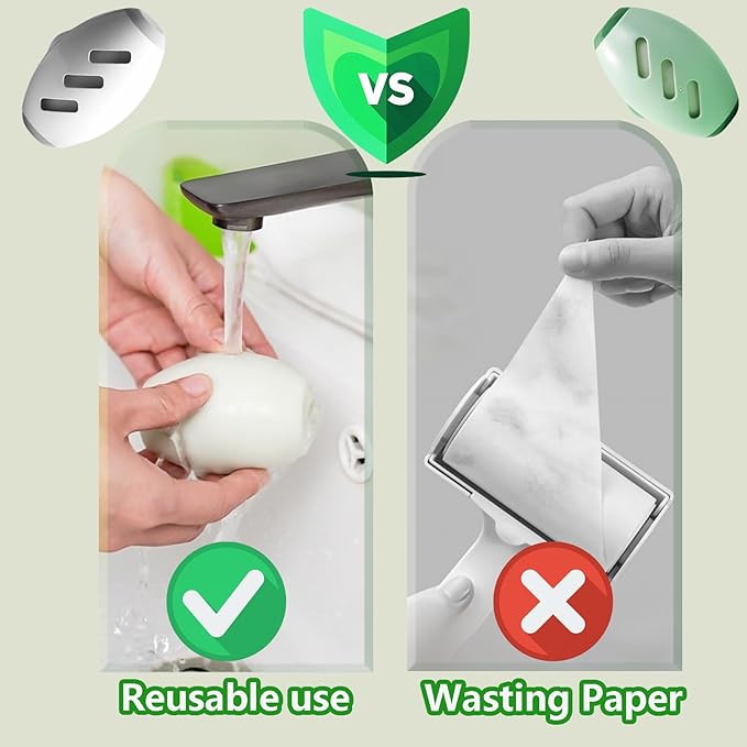 Portable pet Hair Roller, Reusable Lint Rollers for Pet Hair,Washable Reusable Hair Remover for Cleaning Various dust and Debris(Green)