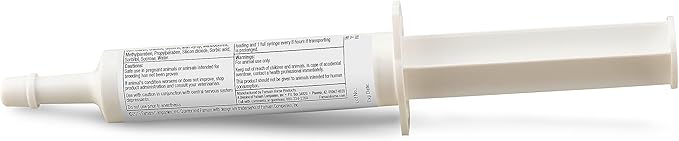 Farnam Quietex II Horse Calming Paste, 32.5 ml Syringe, Manage Nervous Behavior & Keep Horses Calm, Focused & Composed, 7 Stress-Relieving Ingredients, Calm Magnesium Supplement