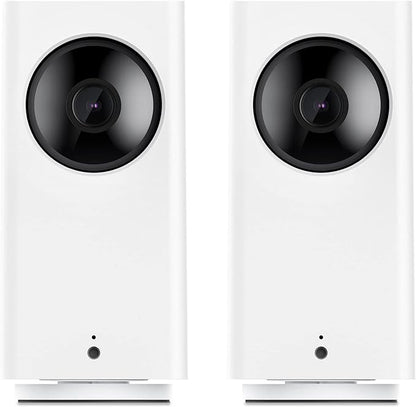 Wyze Cam Pan v2 360° Pet Camera with Phone App PTZ Indoor Smart Security Camera for Dog Cat Baby Elderly Monitoring, 2-Pack