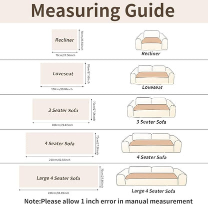 Couch Covers for Dogs Washable, Velvet Dog Couch Cover Protector, Fuzzy Plush Pet Sofa Cover for Loveseat, Sofa Covers for Pets(1,Beige White,27.6"x59.1", 2 Seater Sofa Pad Cover)
