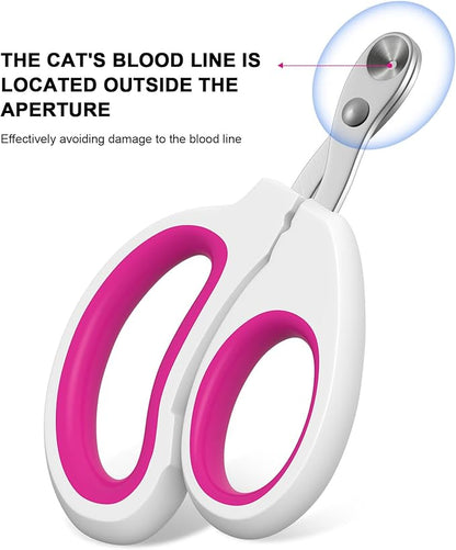 Aogeili Cat Specific Nail Clipper, Avoiding Excessive Cutting, Suitable for Beginners. It Can Also be Used for Small Animals Such as Birds, Hamsters, Rabbits, Hedgehogs, Ferrets, Guinea Pigs, Etc.