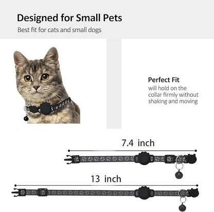 Cat Tracker GPS Collar for Cats Electronic Pet Locator (Only iOS) Waterproof Compatible with Apple Find My No Monthly Fee Ideal for Small to Large Cats Advanced Tracking Solution Smart Collar