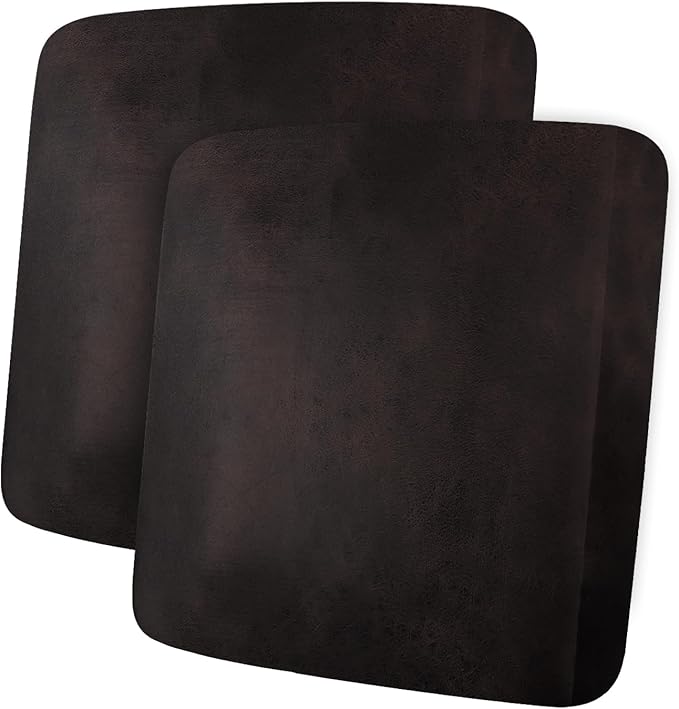 ANARACHON Leather Look Couch Cushion Covers Sofa Seat Slipcovers Sets Couches Furniture Protector for Sectional Armchair Loveseat Pets Kids Stretch Spandex Fabric (2 Cushion Loveseat, Chocolate)